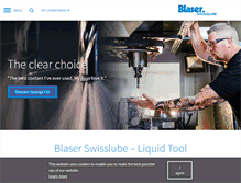 Tablet Screenshot of blaser.com